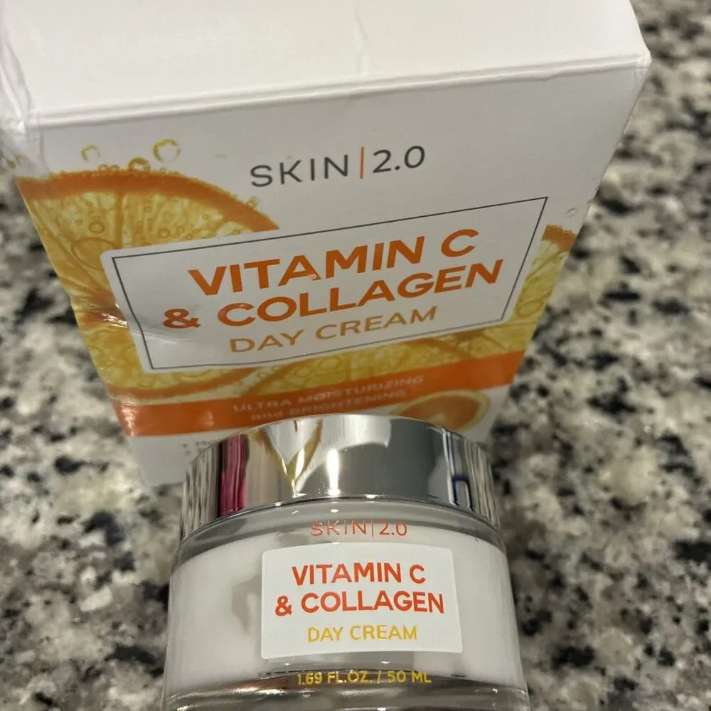 SKIN 2.0 Vitamin C & Collagen Day Cream For Face Brand New In Box